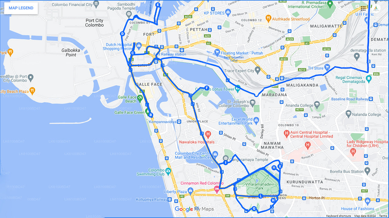 Recorrido por la ciudad de Colombo desde Ahungalla