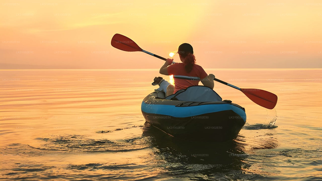 Kayak en la laguna desde Pasikudah