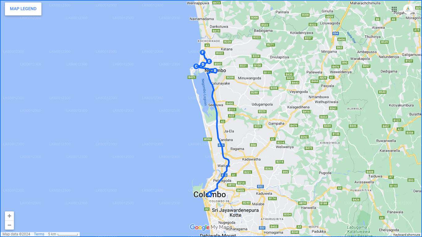 Recorrido por la ciudad de Negombo desde el puerto de Colombo