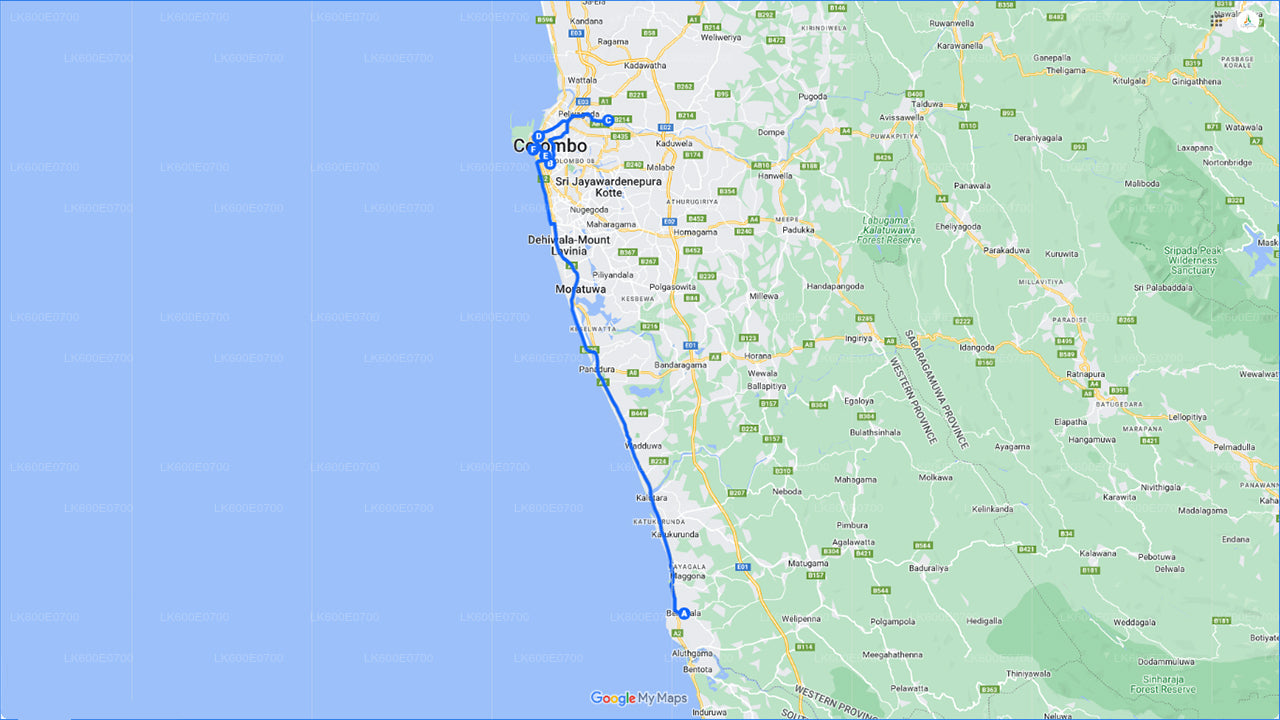 Recorrido por la ciudad de Colombo desde Beruwala