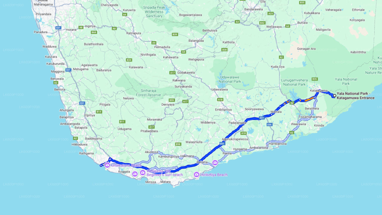 Safari en el Parque Nacional de Yala desde Galle