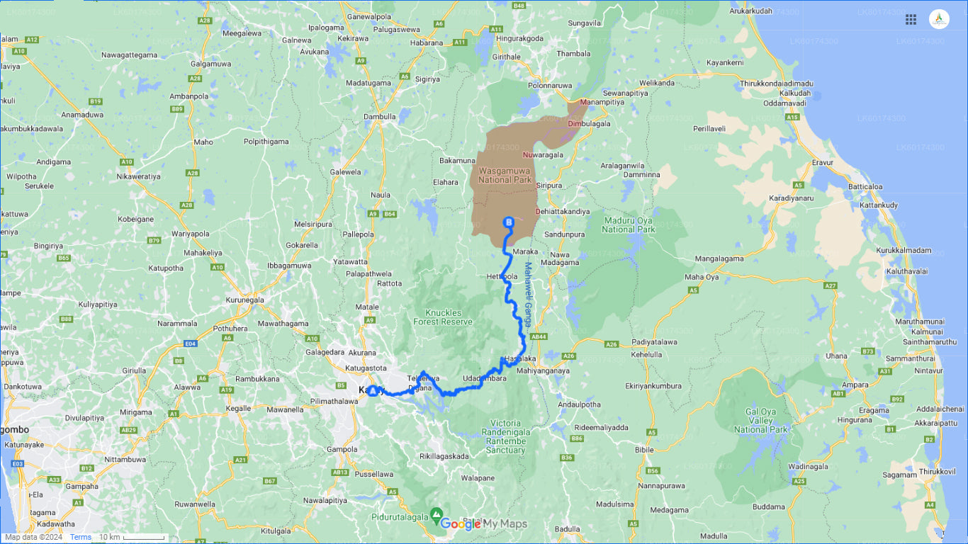 Safari en el Parque Nacional Wasgamuwa desde Kandy
