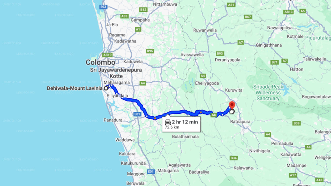 Explora las minas de gemas en Ratnapura desde el monte Lavinia