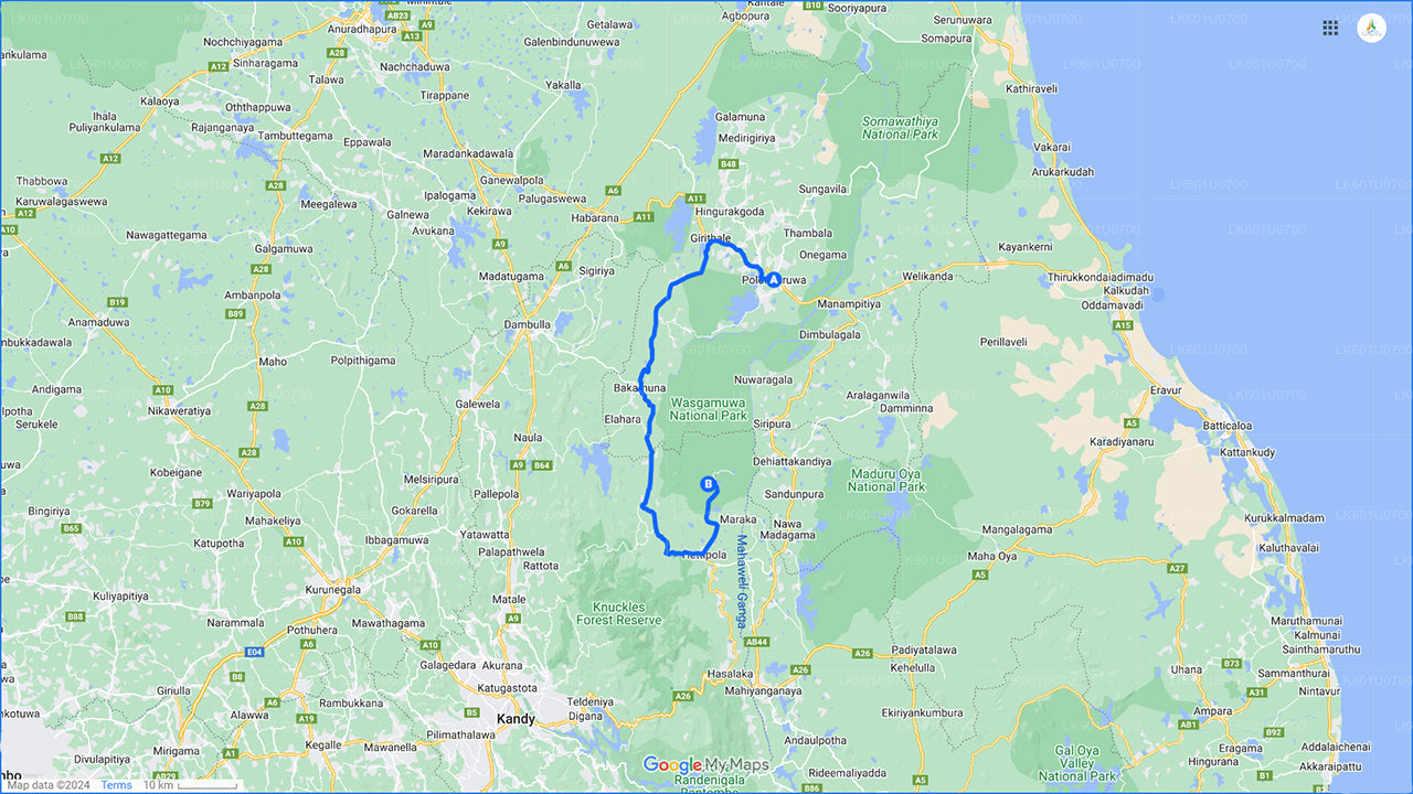 Safari por el Parque Nacional Wasgamuwa desde Polonnaruwa