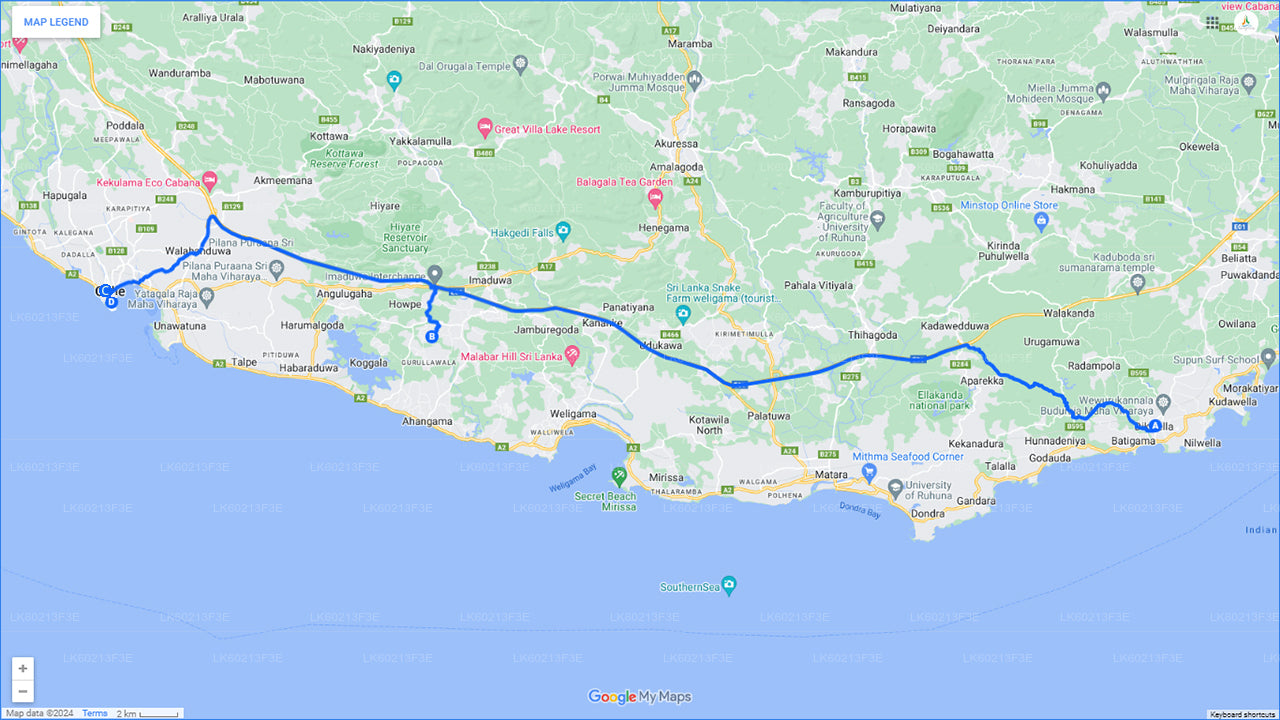 Handungoda y Galle desde la ciudad de Dikwella (excursión privada de un día)