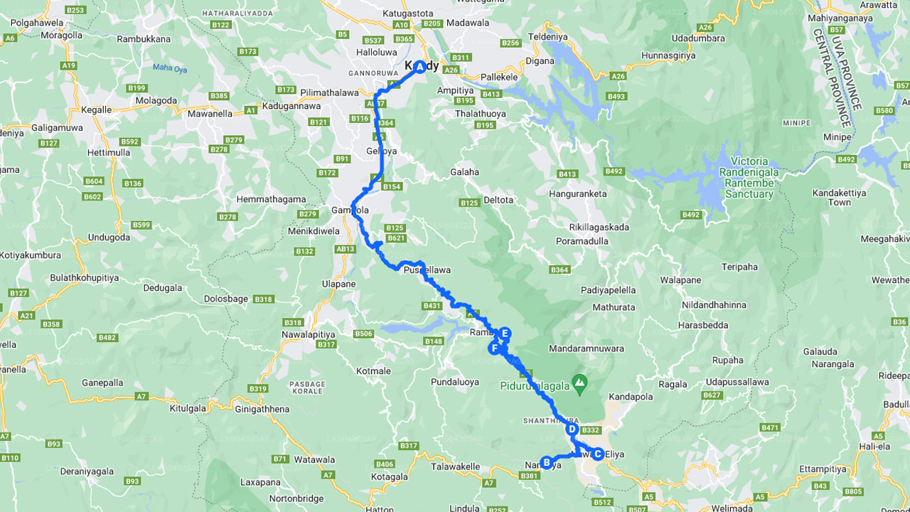 Viaje en tren panorámico a Nanu Oya desde Kandy