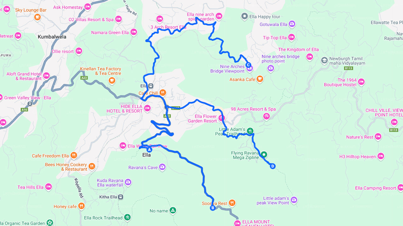Excursión de senderismo a Ella Tres iconos de Ella