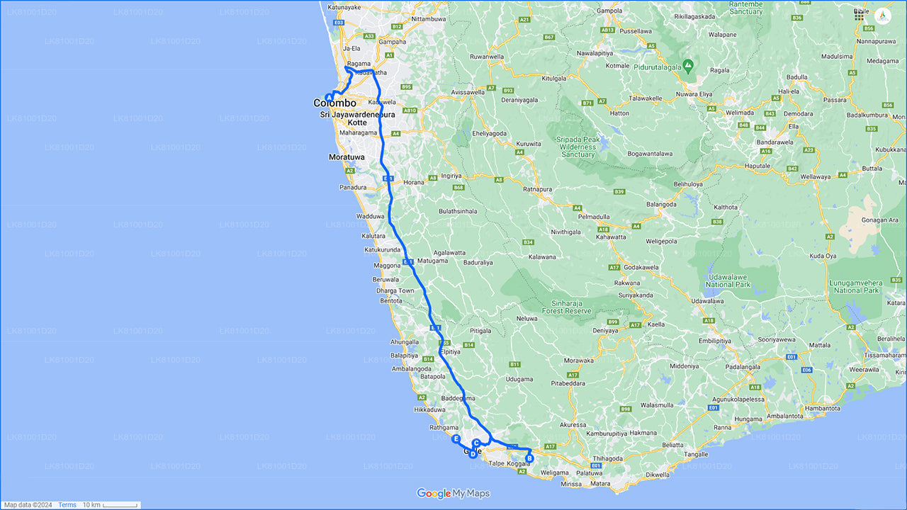 Lo más destacado de la costa sur desde el puerto de Colombo