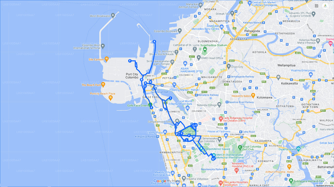 Excursión a la ciudad de Colombo desde el puerto de Colombo