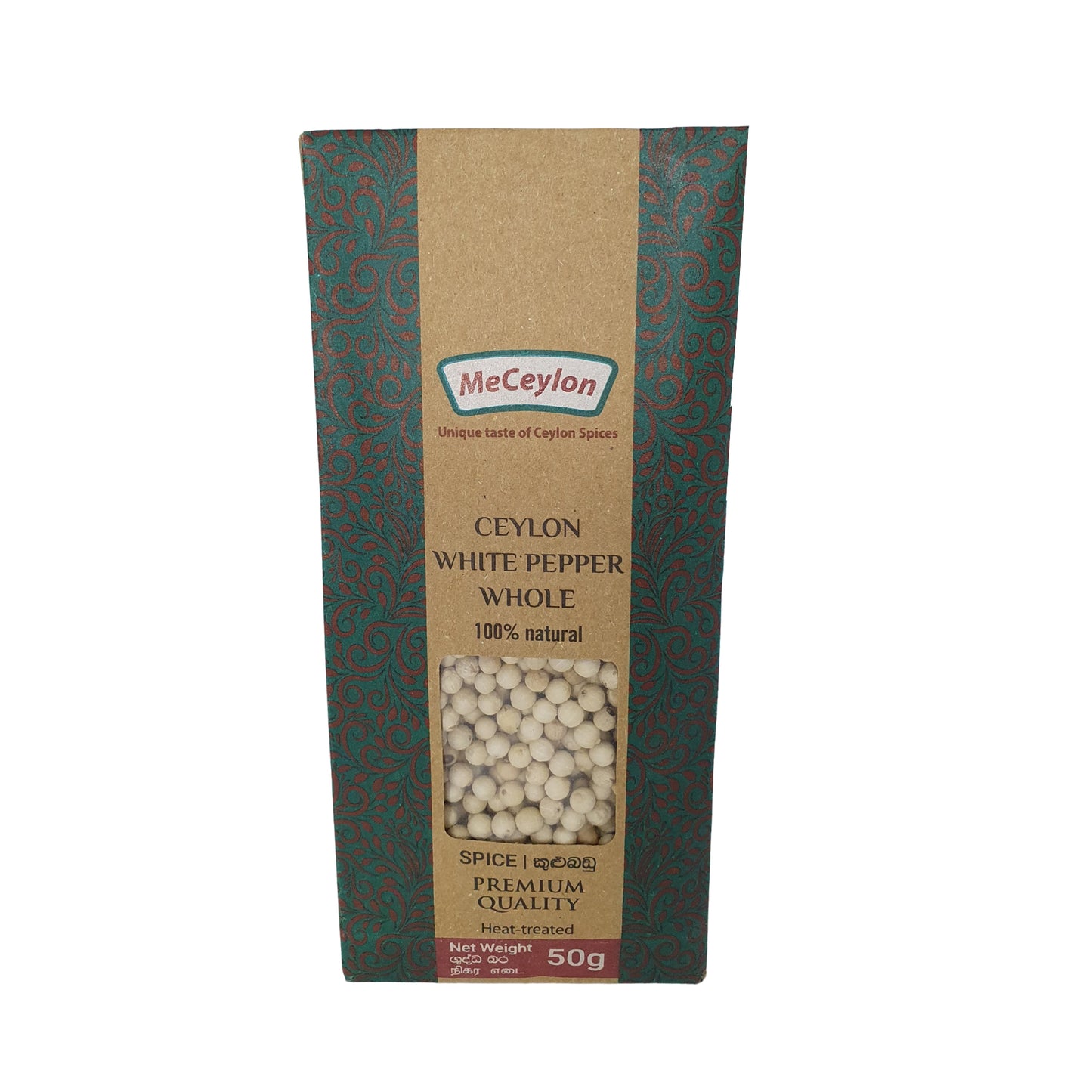 Pimienta blanca de Ceilán Me Ceylon entera (50 g)
