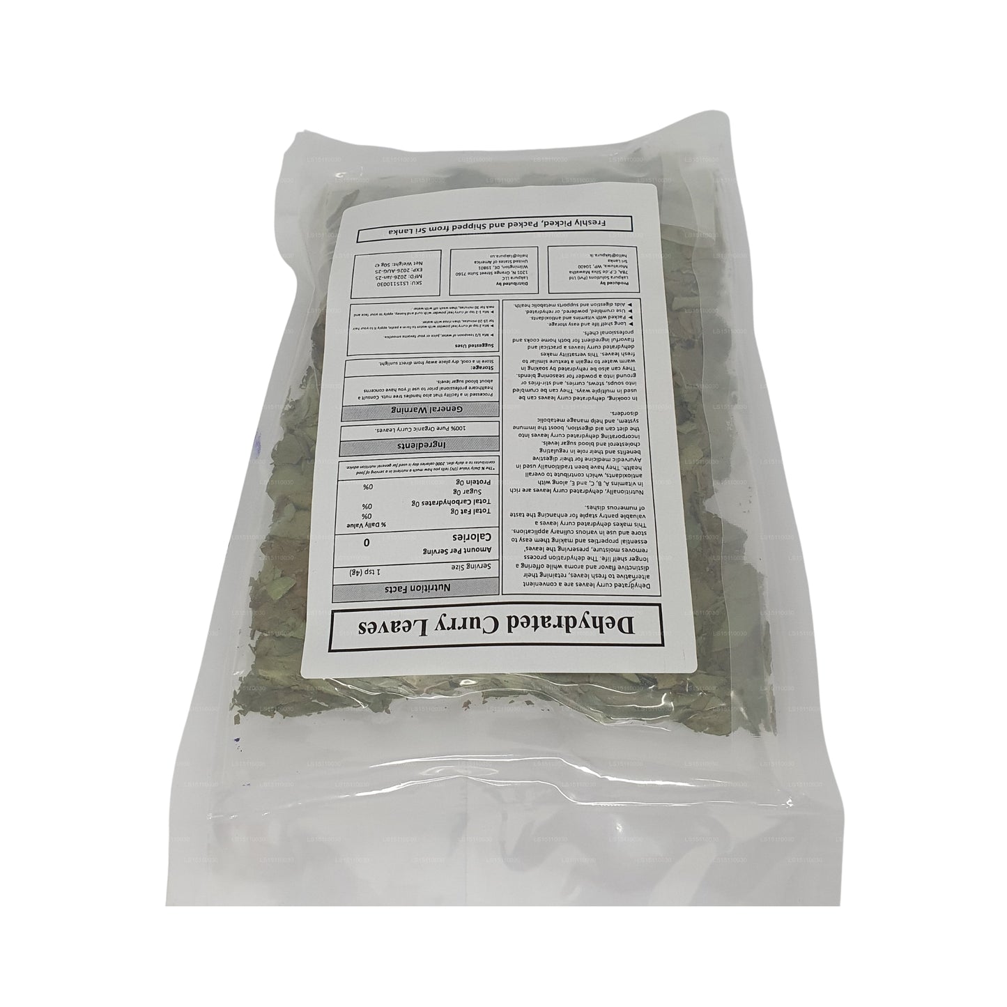 Hojas de curry deshidratadas Lakpura®