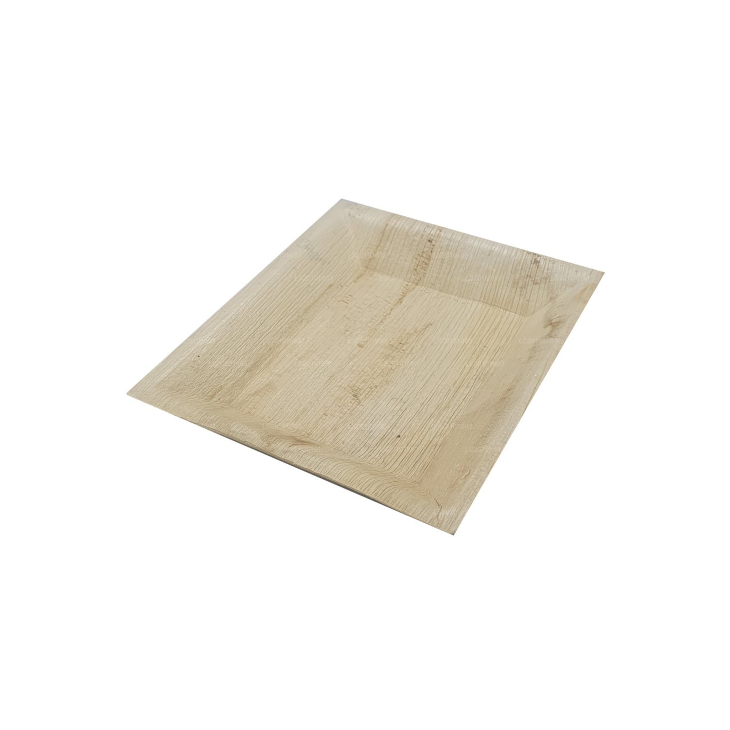 Platos de comida hechos a mano con hojas de areca de 20 cm x 20 cm (tipo cuadrado)