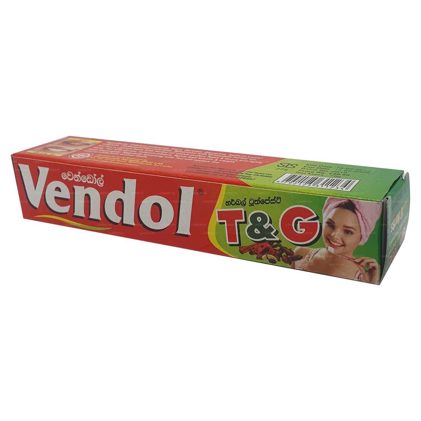 Pasta de dientes Vendol T and G (135 g)