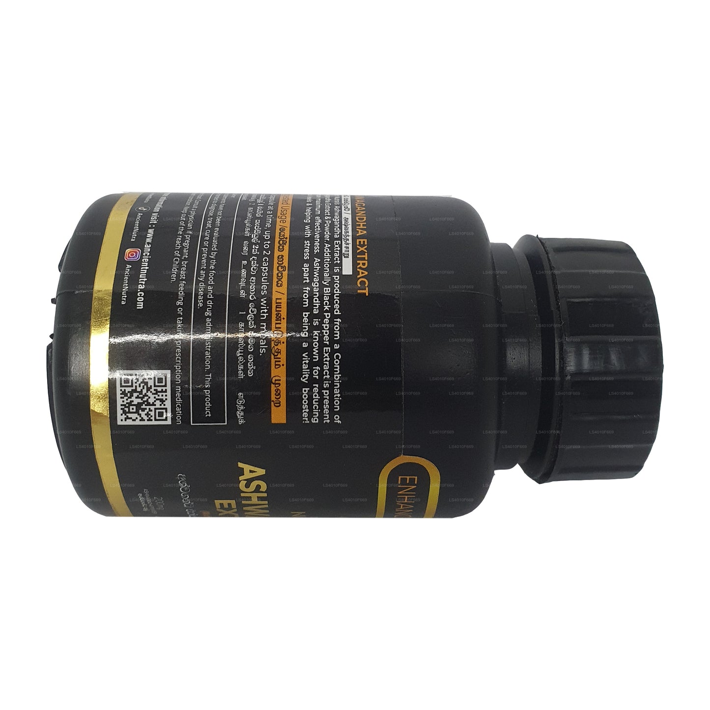 Extracto de Ashwagandha de Ancient Nutra (60 cápsulas)