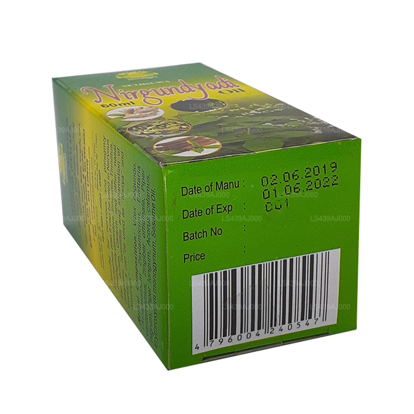 Aceite Sethsuwa Nirgundyadi (60 ml)