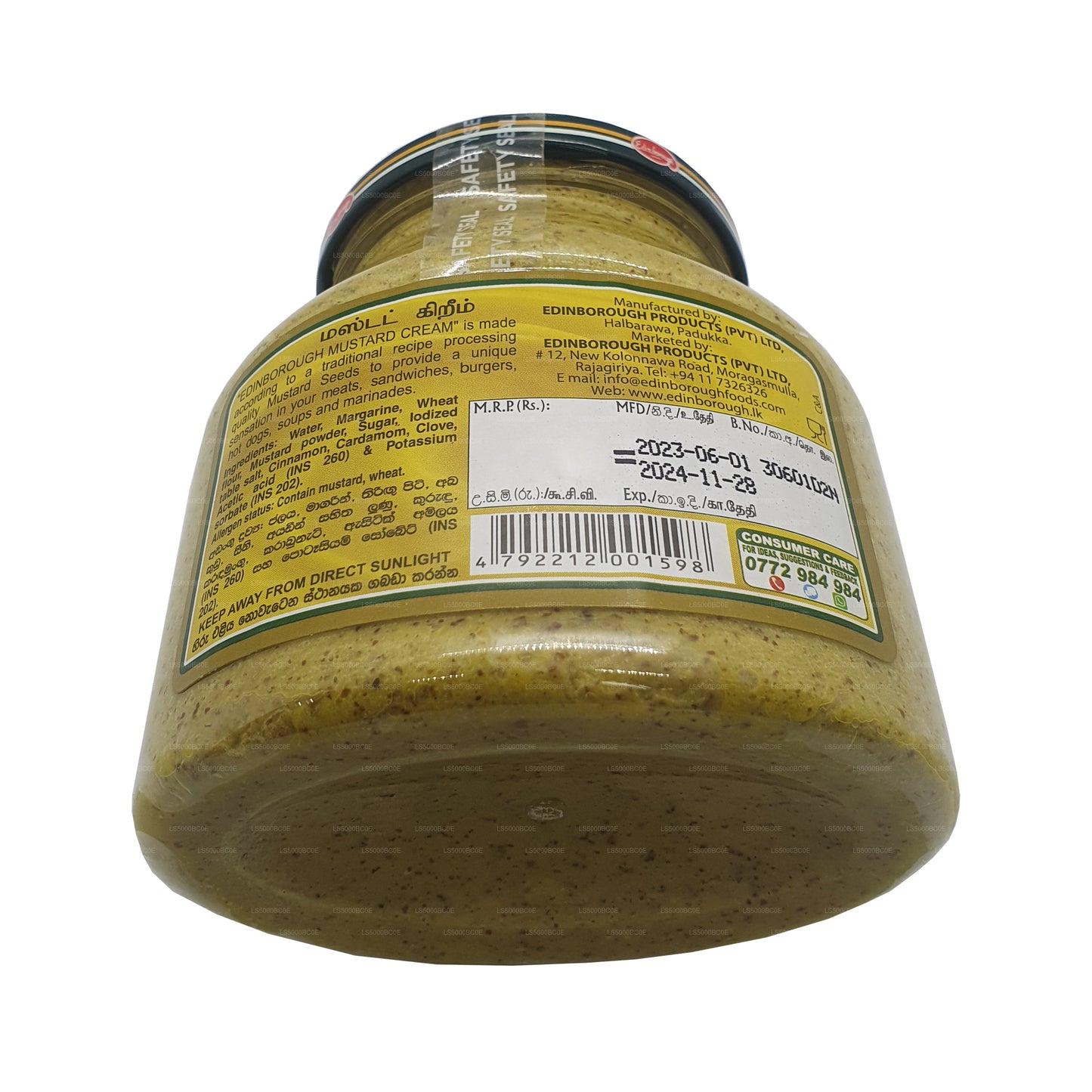 Crema de mostaza Edinborough (350 g)