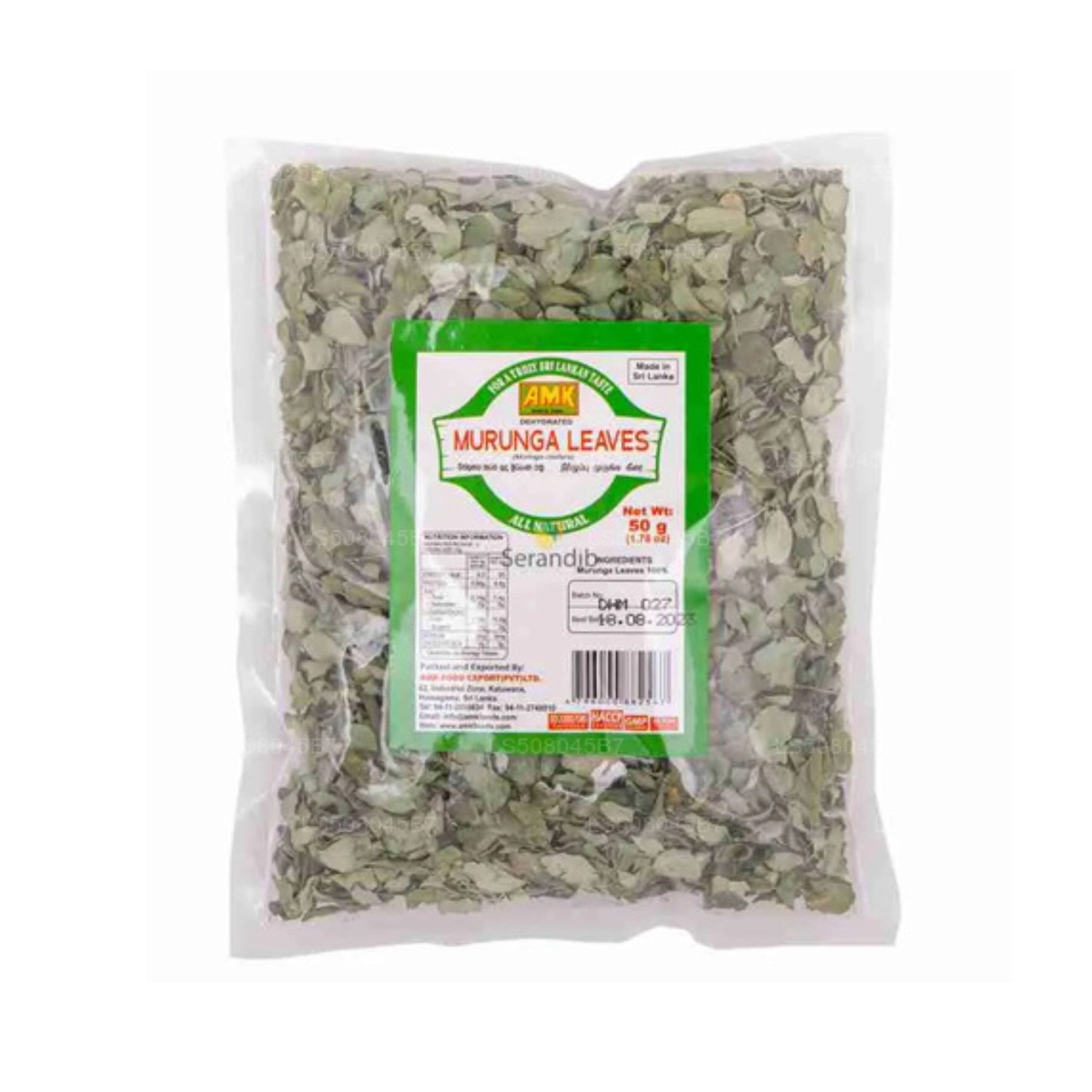 Hojas de murunga deshidratadas AMK (50 g)