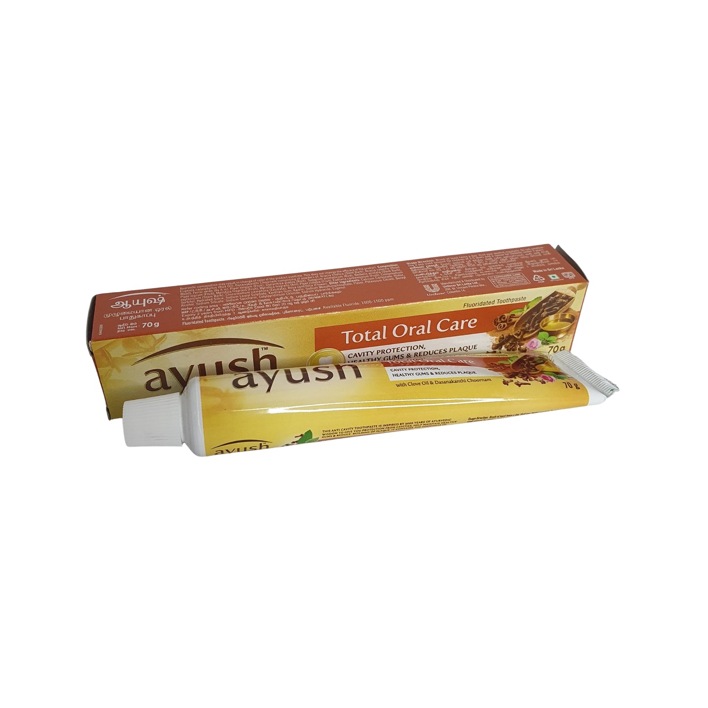 Ayush Anti Caries Aceite de clavo Pasta dentífrica