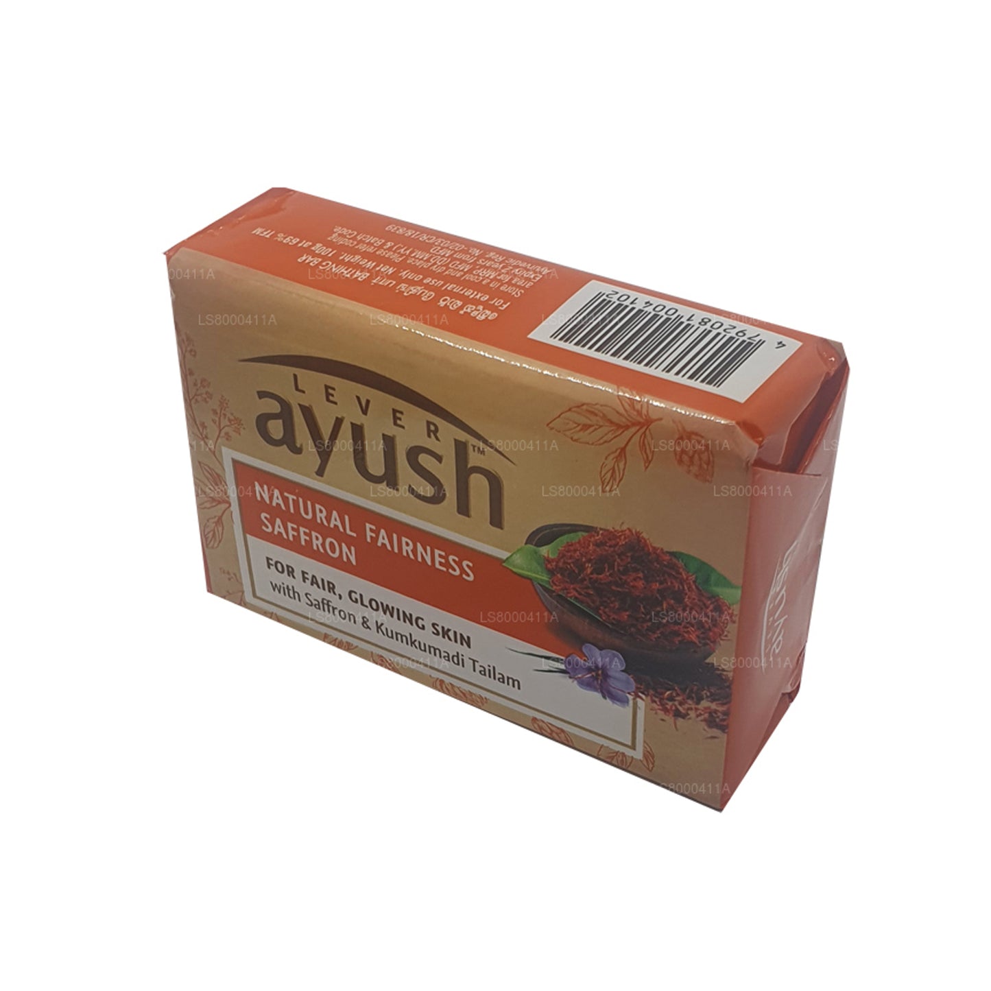 Jabón de azafrán Lever Ayush Natural Fairness (100 g)