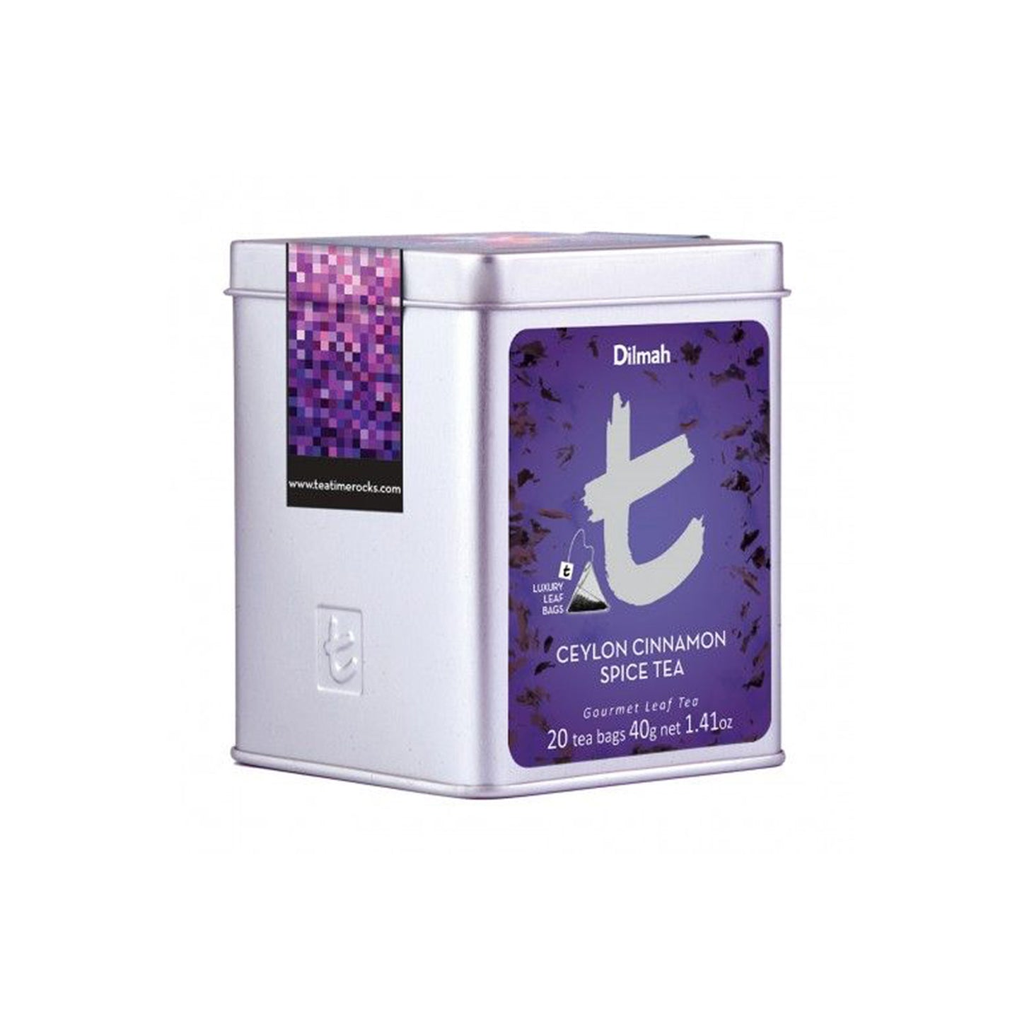 Té negro con especias y canela de la serie T de Dilmah (40 g), 20 bolsitas de té