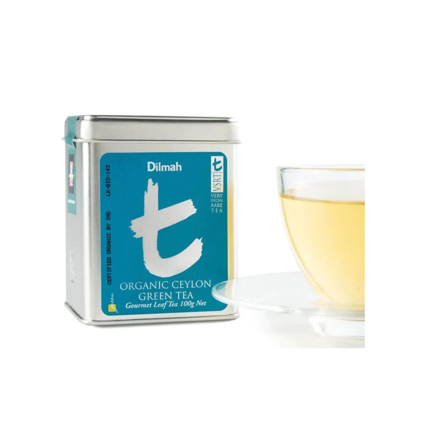 Té verde orgánico de Ceilán de la serie T de Dilmah (100 g)