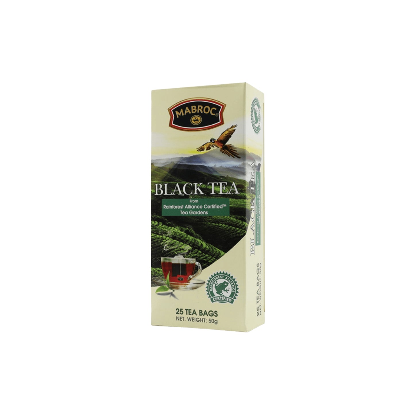 Té negro Mabroc certificado por Rainforest Alliance (50 g) 25 bolsitas