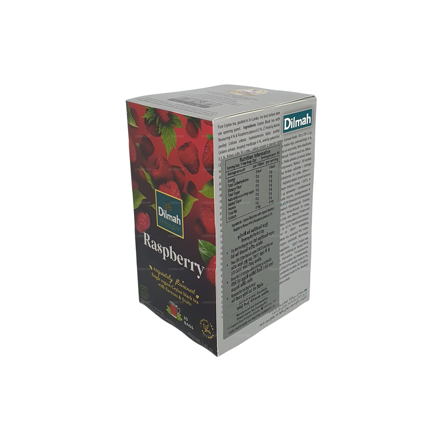 20 bolsitas de té Dilmah Raspberry (30 g)