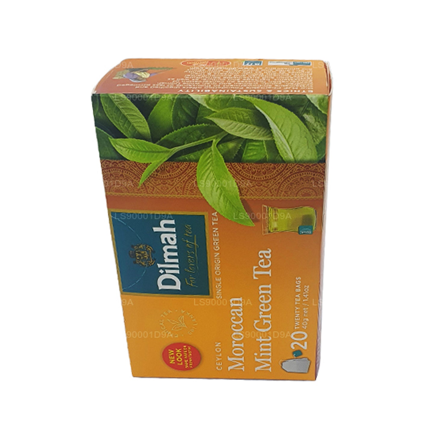 Té verde de menta marroquí Dilmah Ceilán (40 g) 20 bolsitas de té