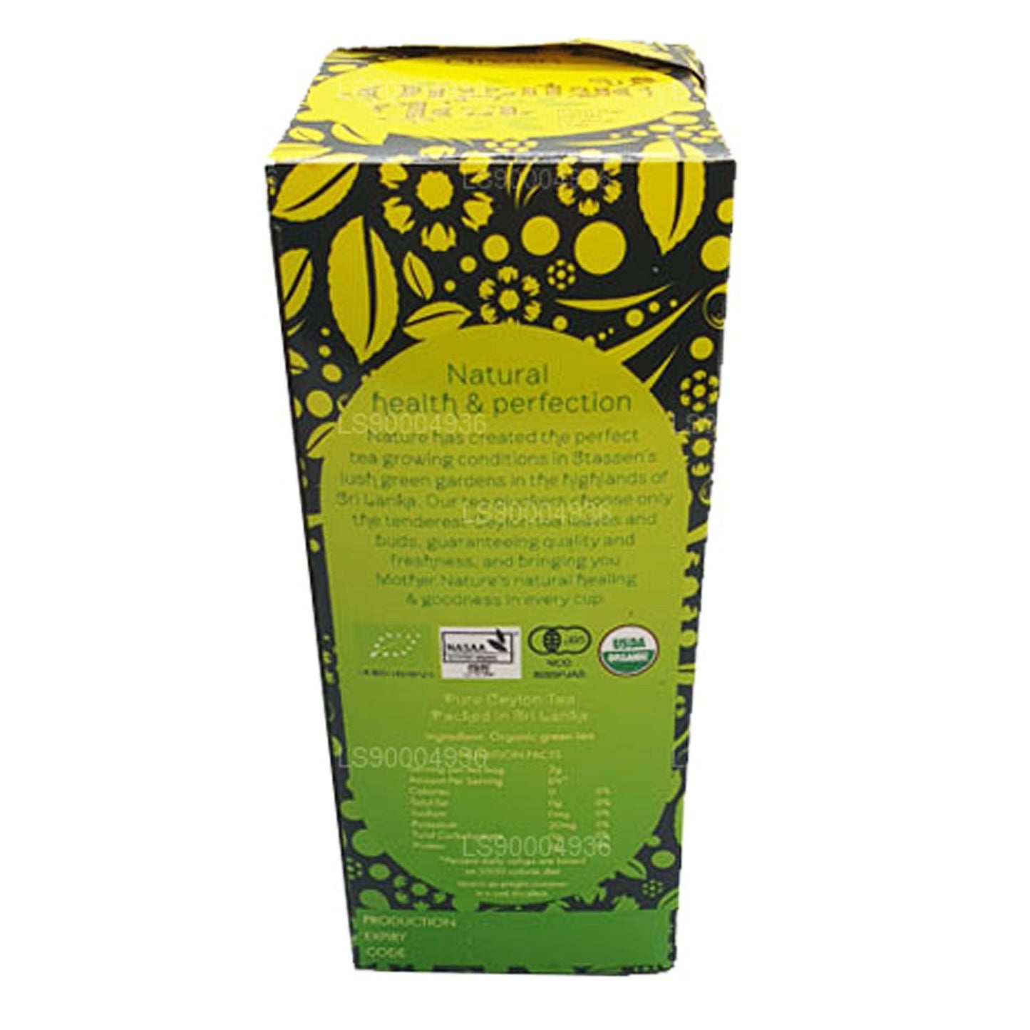Té orgánico verde Stassen (50 g) 25 bolsitas de té