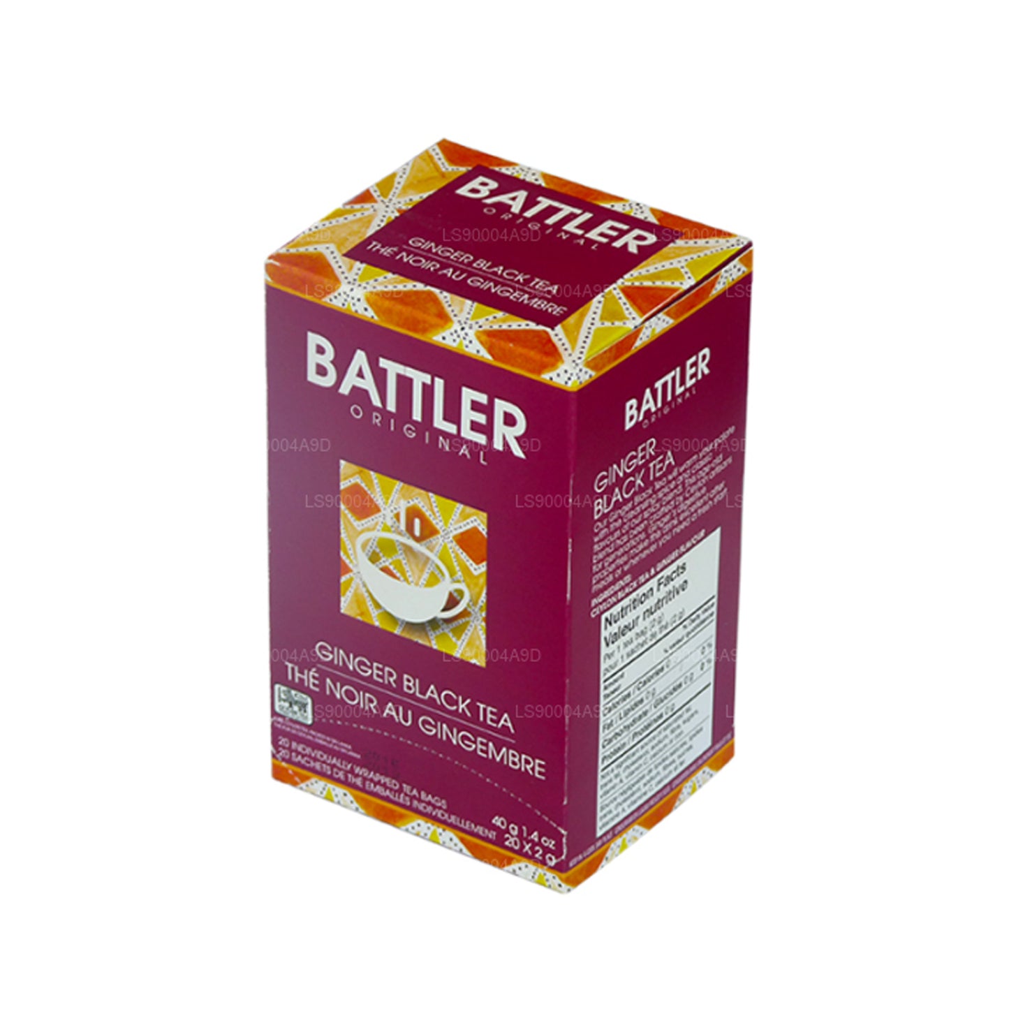 Té negro de jengibre Battler Original (40 g) 20 bolsitas de té