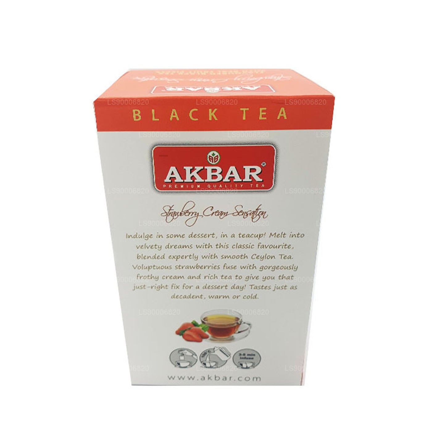 Crema de fresa Akbar Sensation (40 g) 20 bolsitas de té