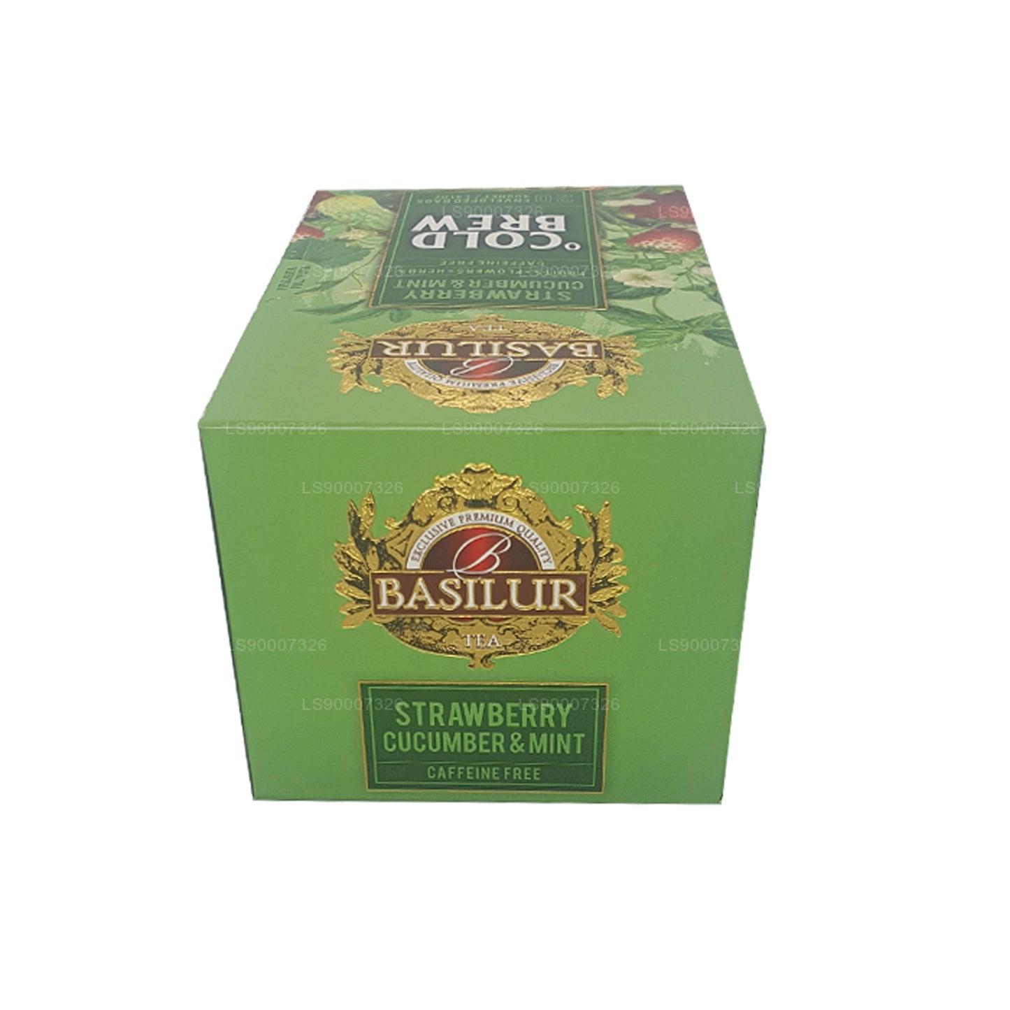 Basilur Cold Brew «Fresa, pepino y menta» (40 g), caja