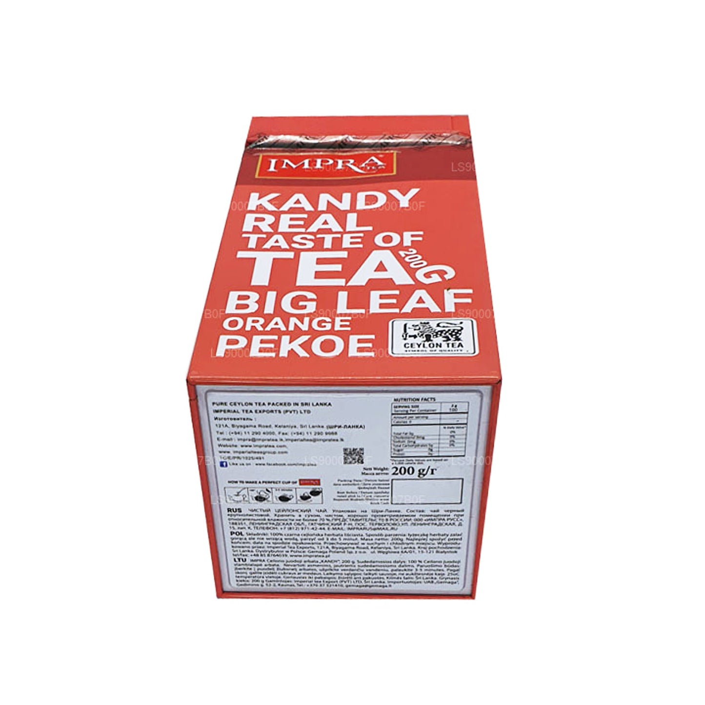 Carrito de carne Impra Kandy Taste of Tea Big Leaf Orange Pekoe (200 g)