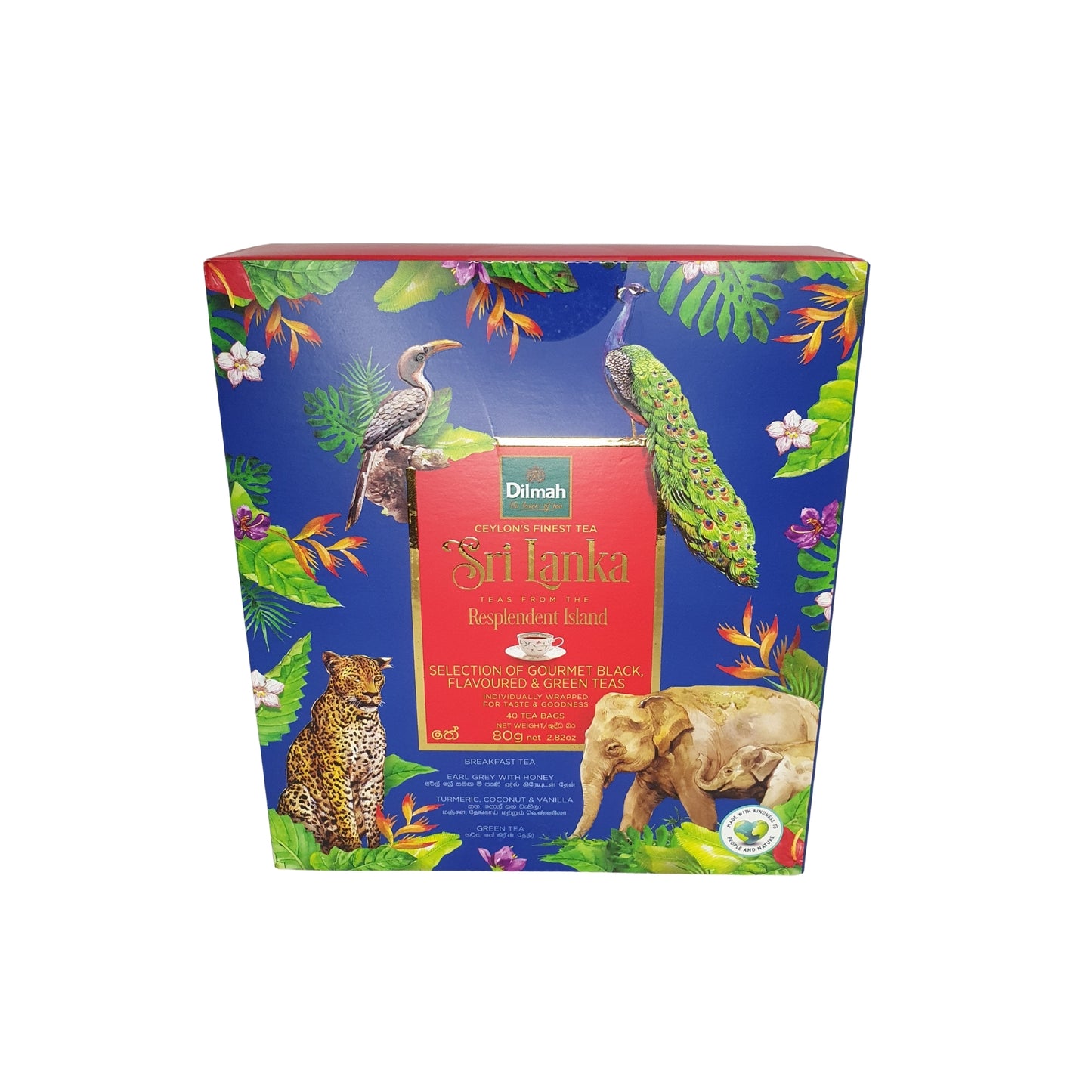 Paquete de regalo Dilmah Resplendent Island (80 g), 40 bolsitas de té