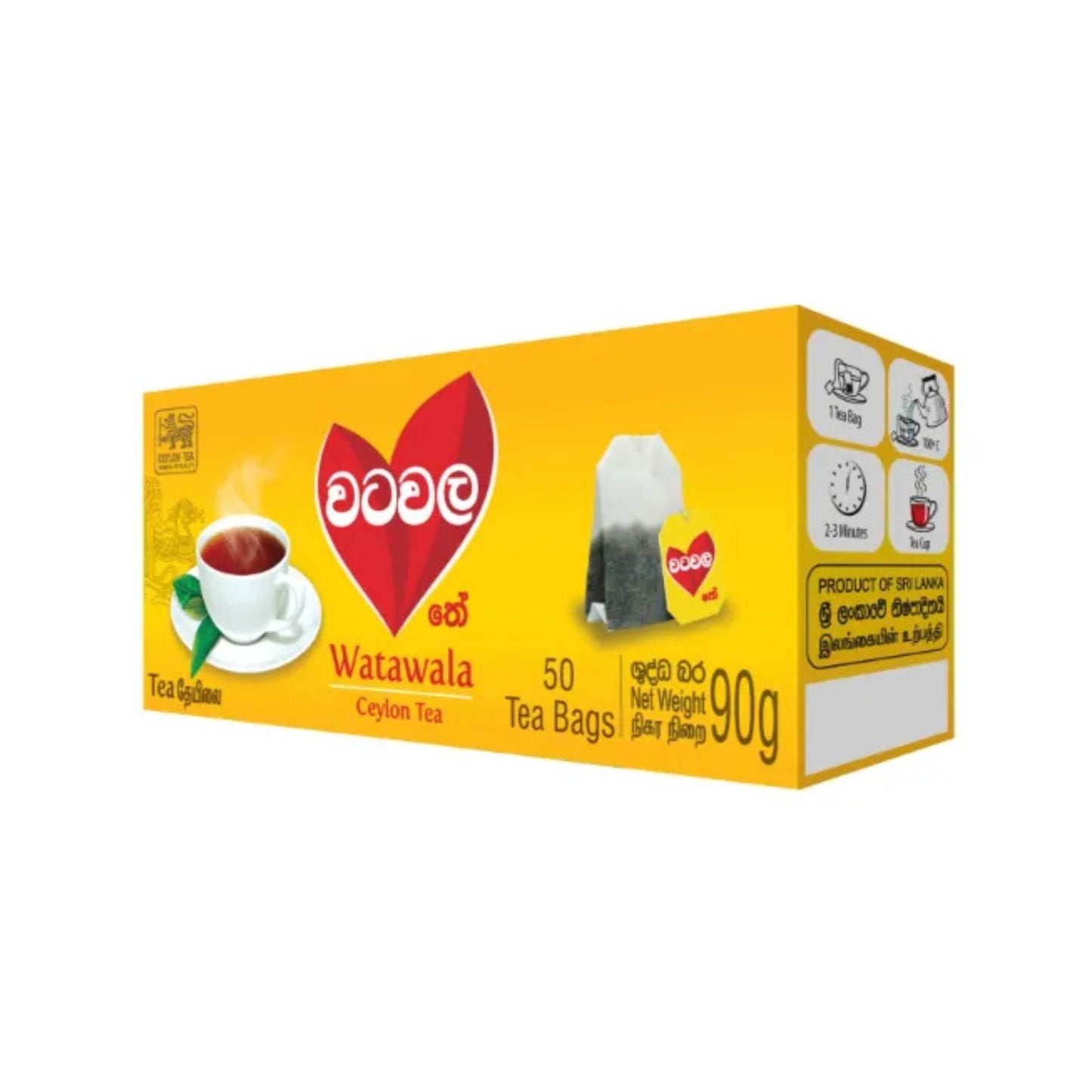 Bolsitas de Té Puro de Ceilán Watawala