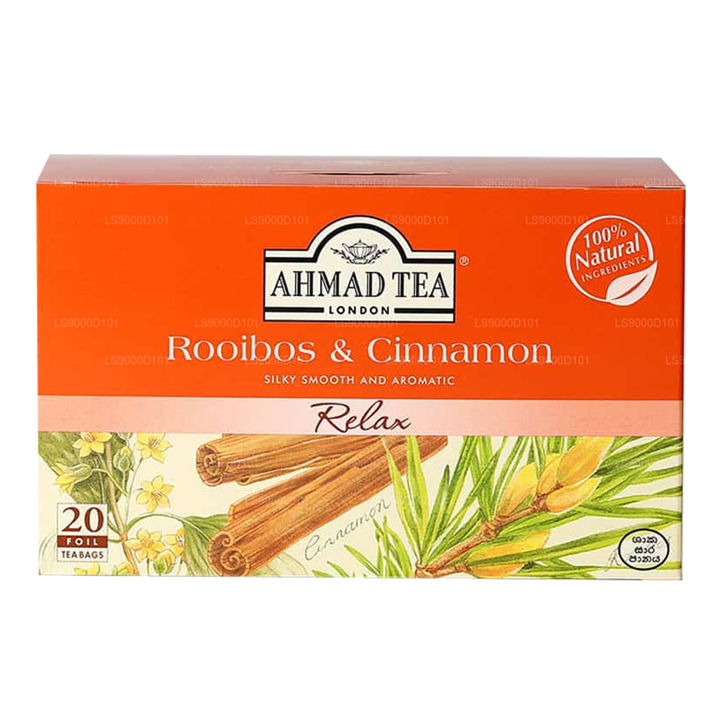 20 bolsitas de té Ahmad Tea Rooibos y canela (30 g)