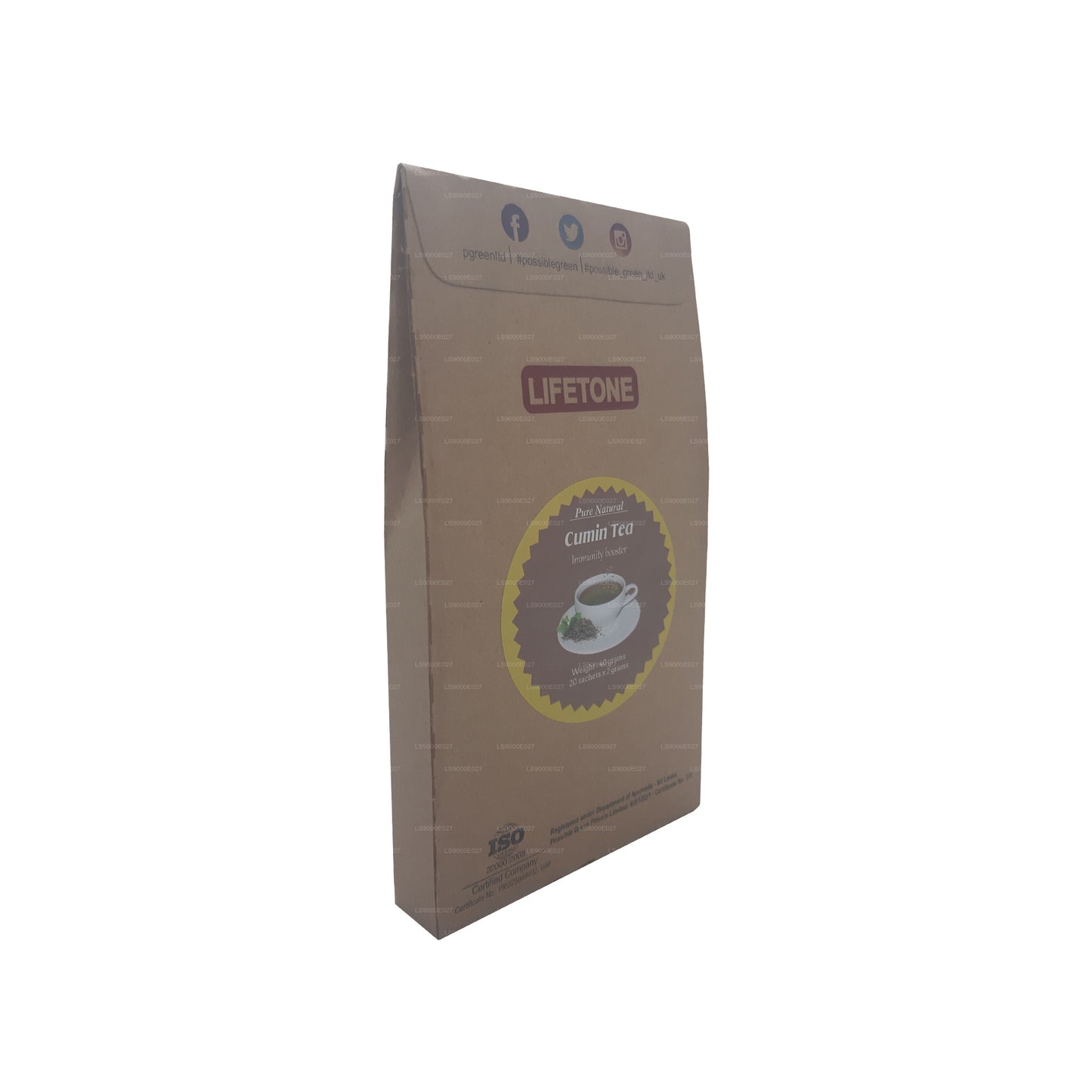Té de comino Lifetone (40 g) 20 bolsitas de té
