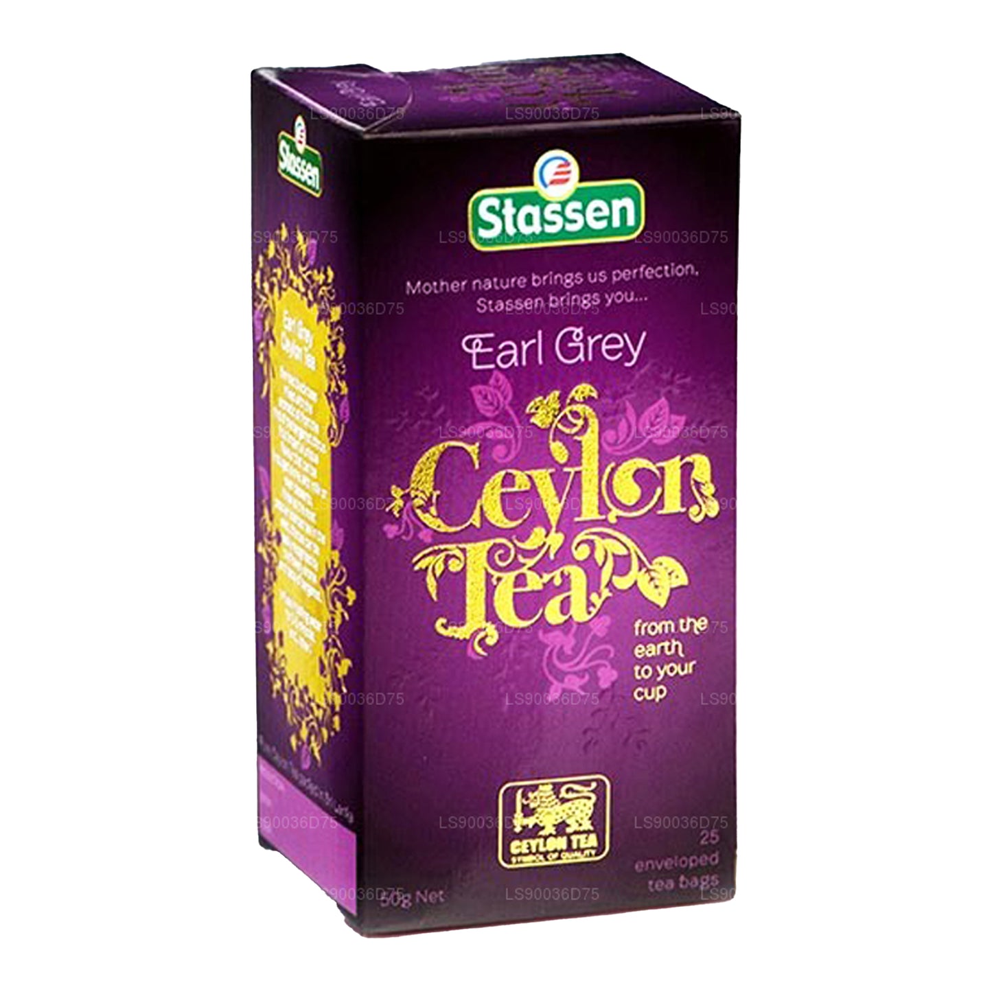 Té Earl Grey de Stassen (50 g), 25 bolsitas de té