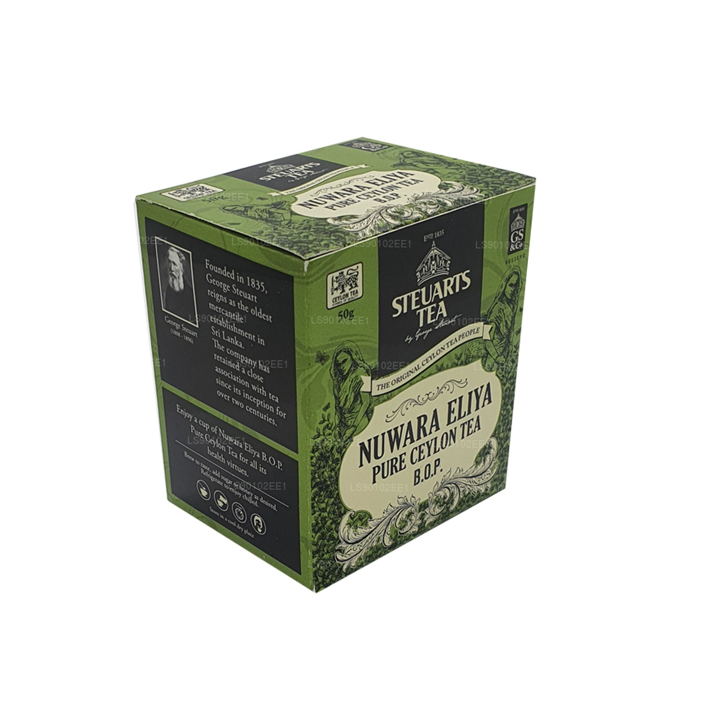 Té de hojas Nuwara Eliya BOP de George Steuart (50 g)