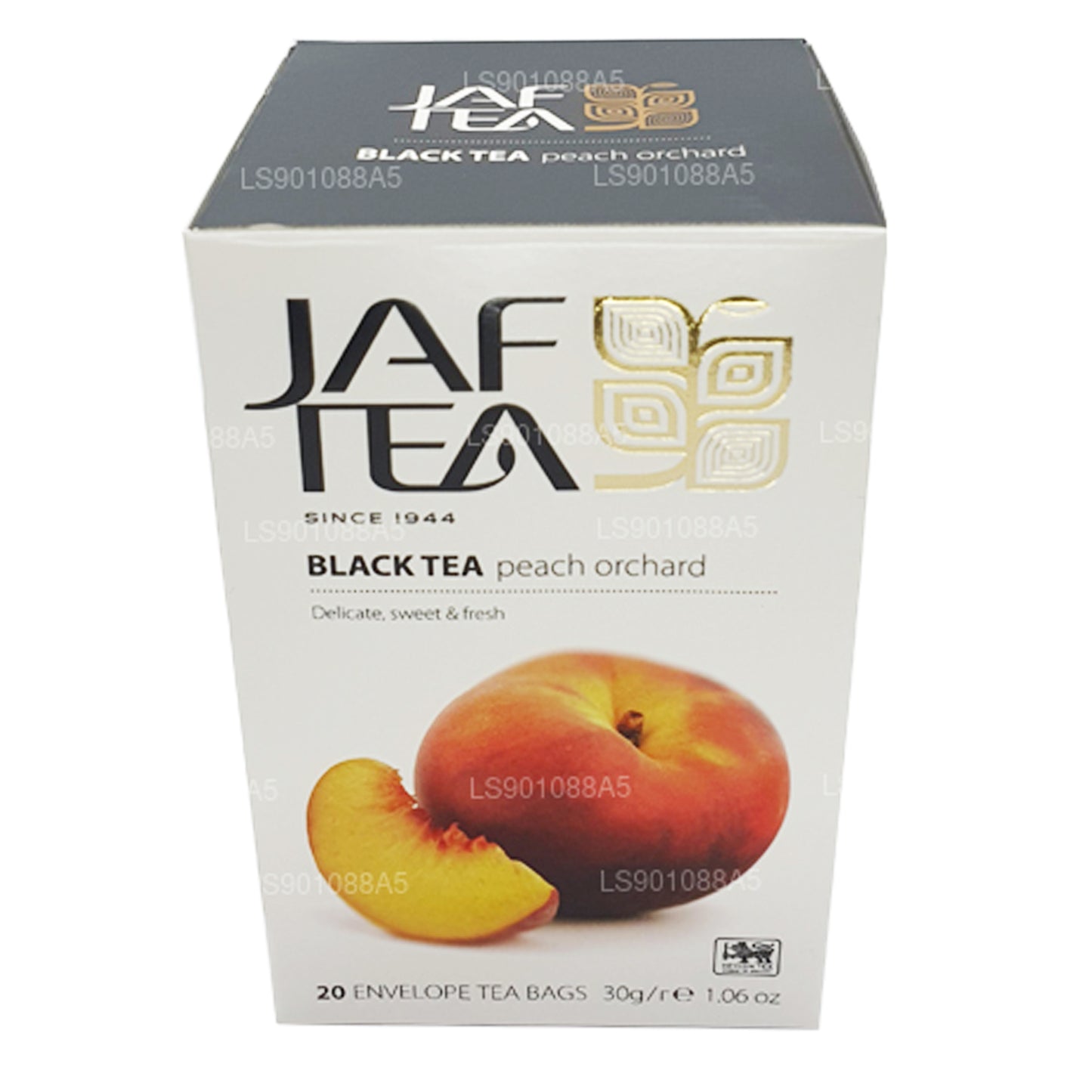 Té negro Jaf Tea Pure Fruits Collection Peach Orchard (30 g), 20 bolsitas de té