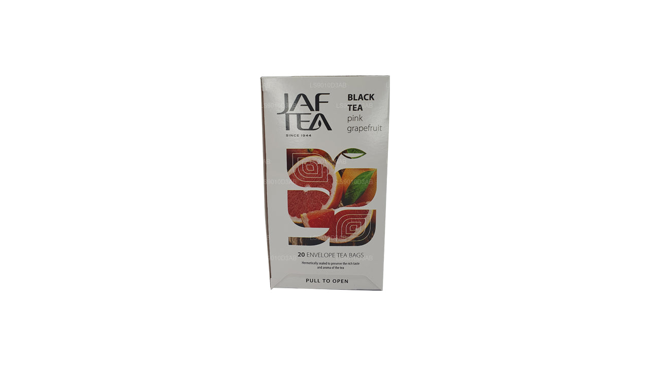 Bolsitas de té Jaf Tea Pure Fruits Collection para té negro, pomelo rosa y pomelo (30 g)