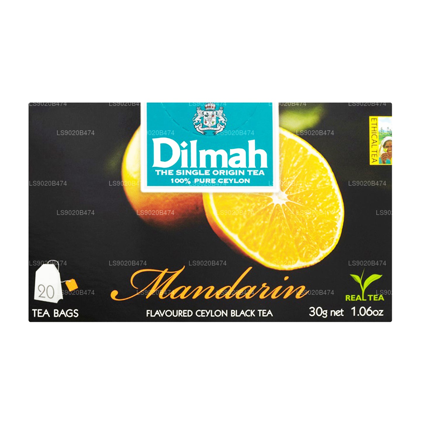 Té Dilmah con sabor a mandarina (30 g) 20 bolsitas de té