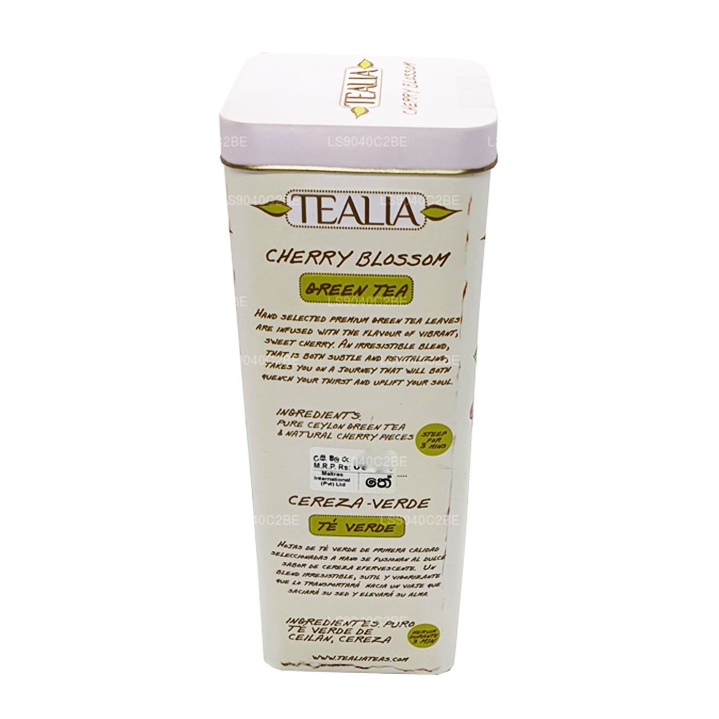 Hoja suelta de té verde Tealia Cherry Blossom (100 g)