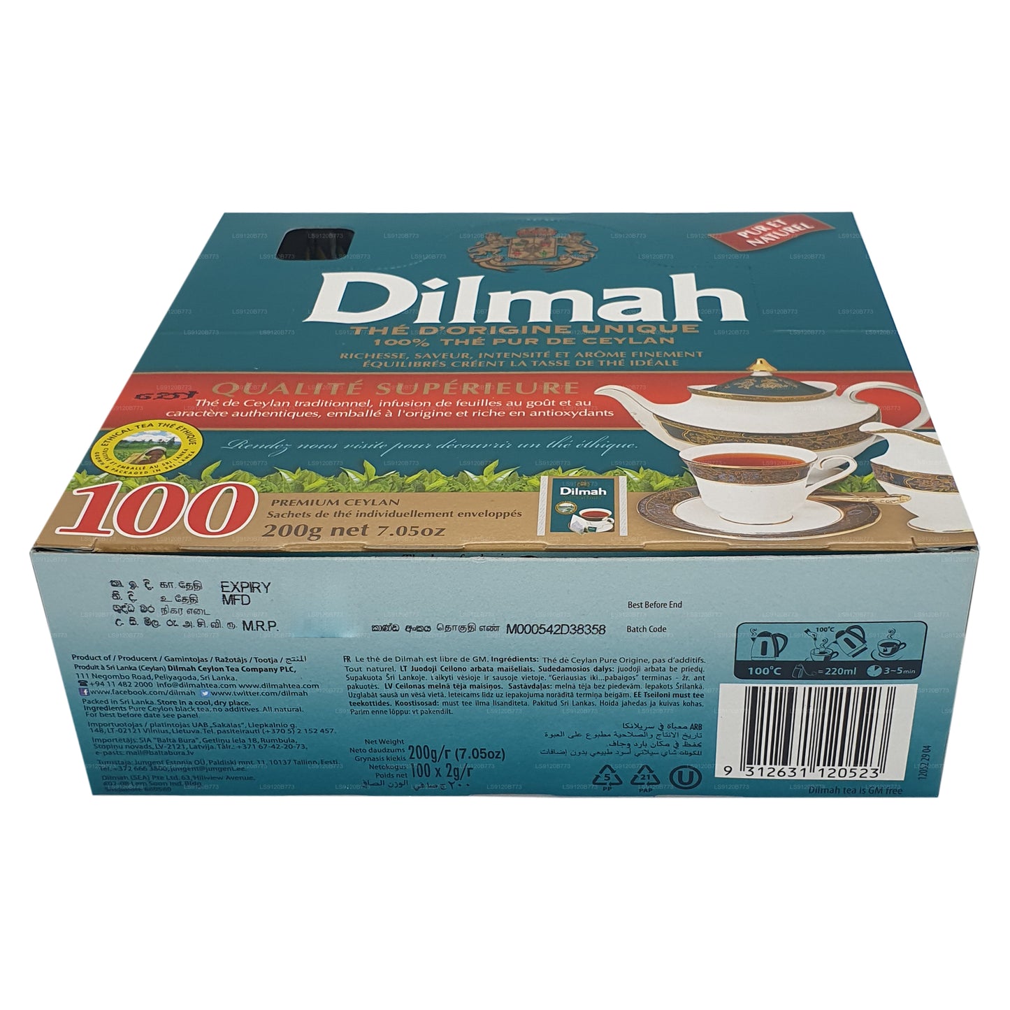 Té de Ceilán Dilmah Premium