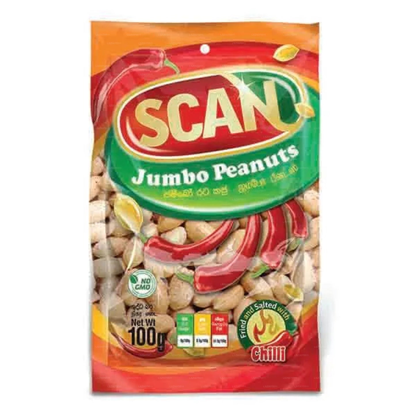 Cacahuetes Jumbo con Chile Scan (100 g)