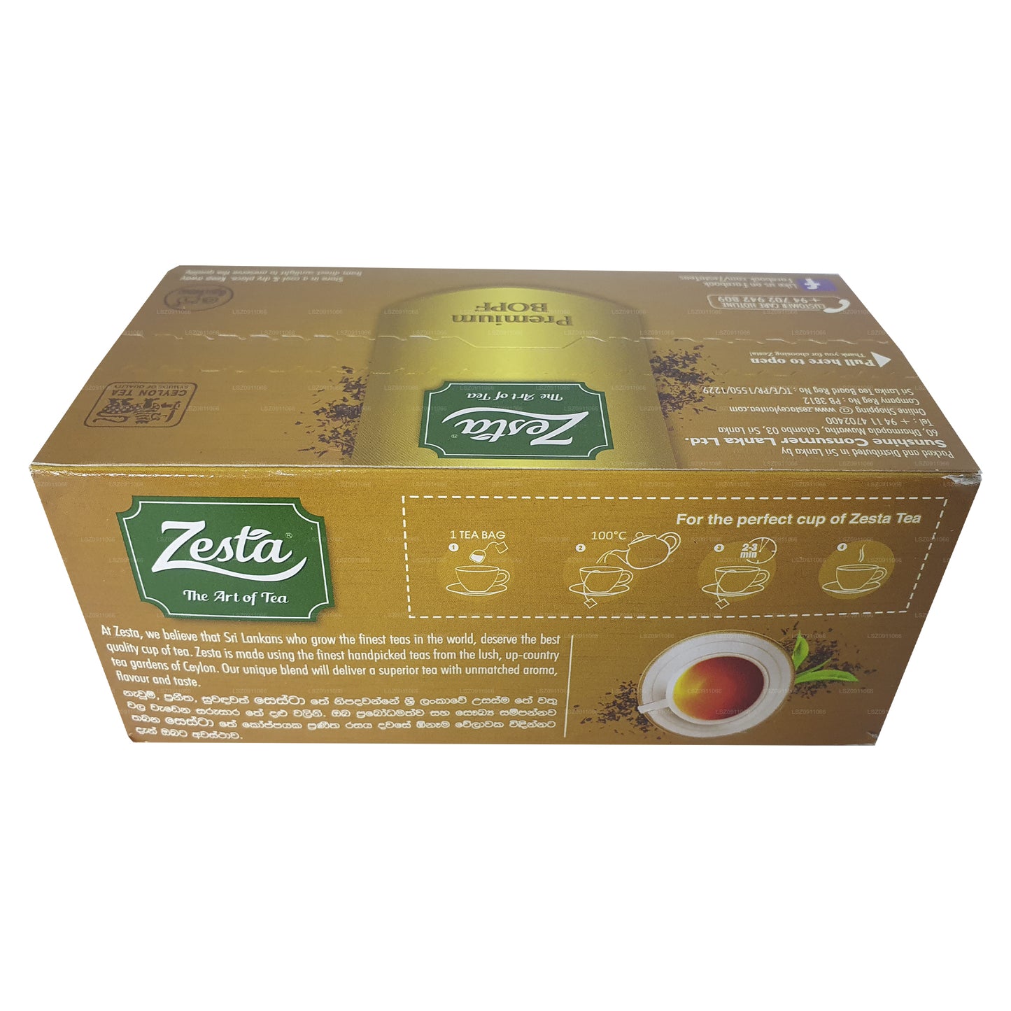 Té Zesta (100 g) 50 bolsitas de té