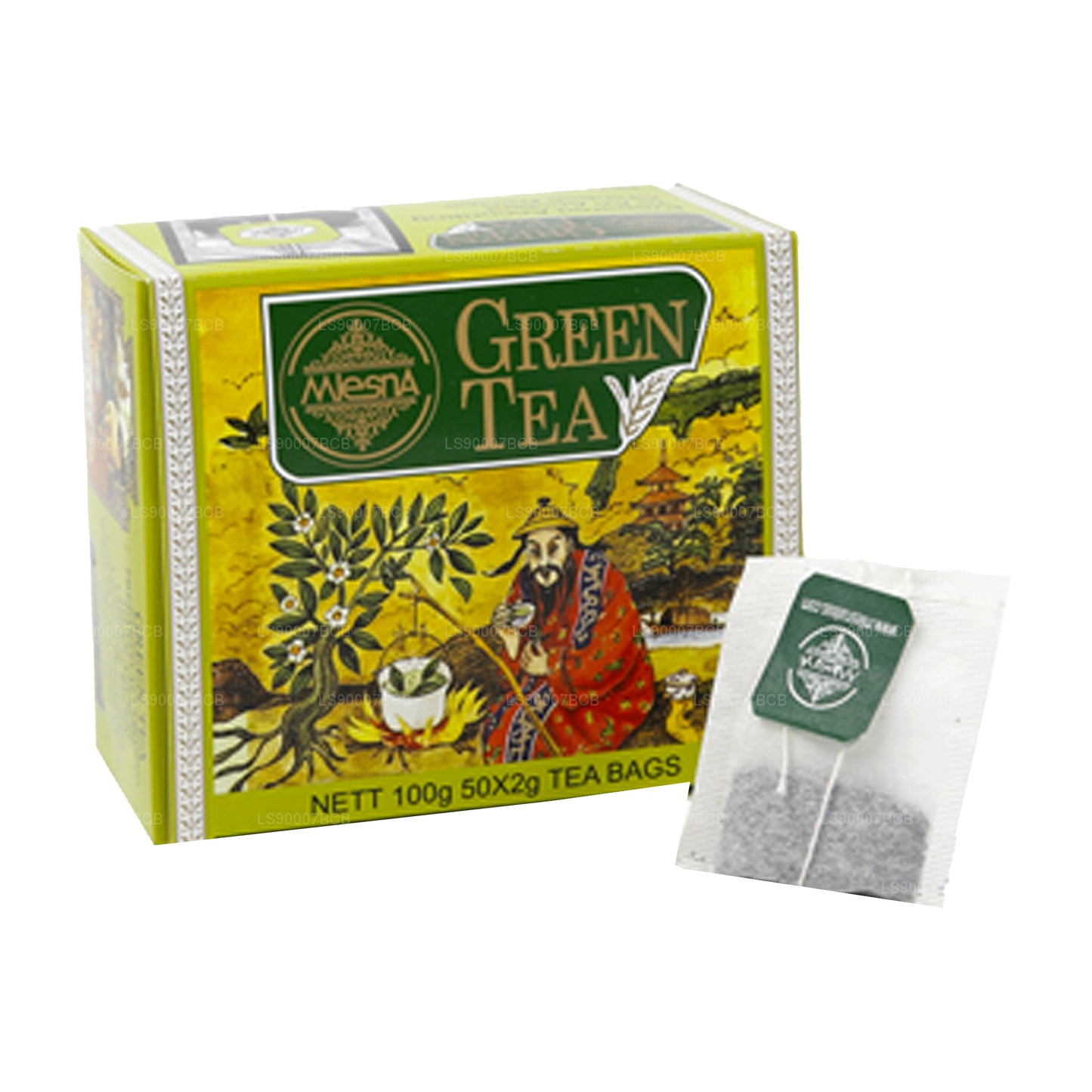 Té verde Mlesna (100 g) 50 bolsitas de té