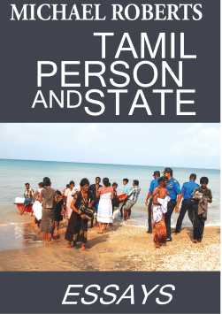 Tamil Person and State – Essays
