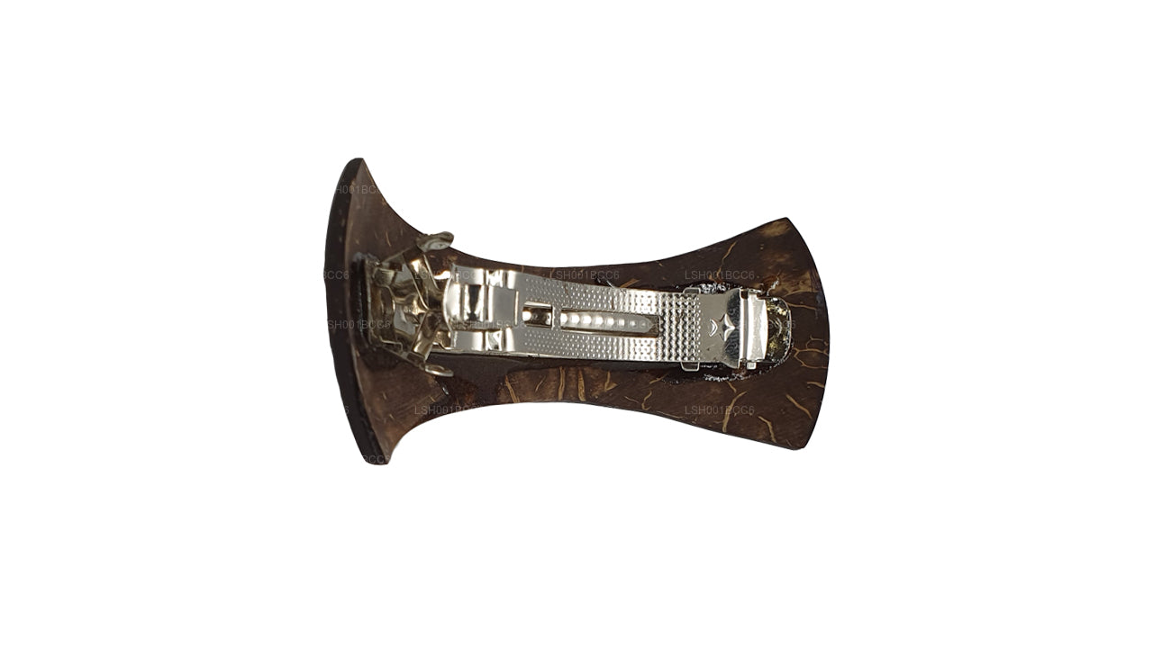 Pinza para el cabello con cáscara de coco (diseño F)