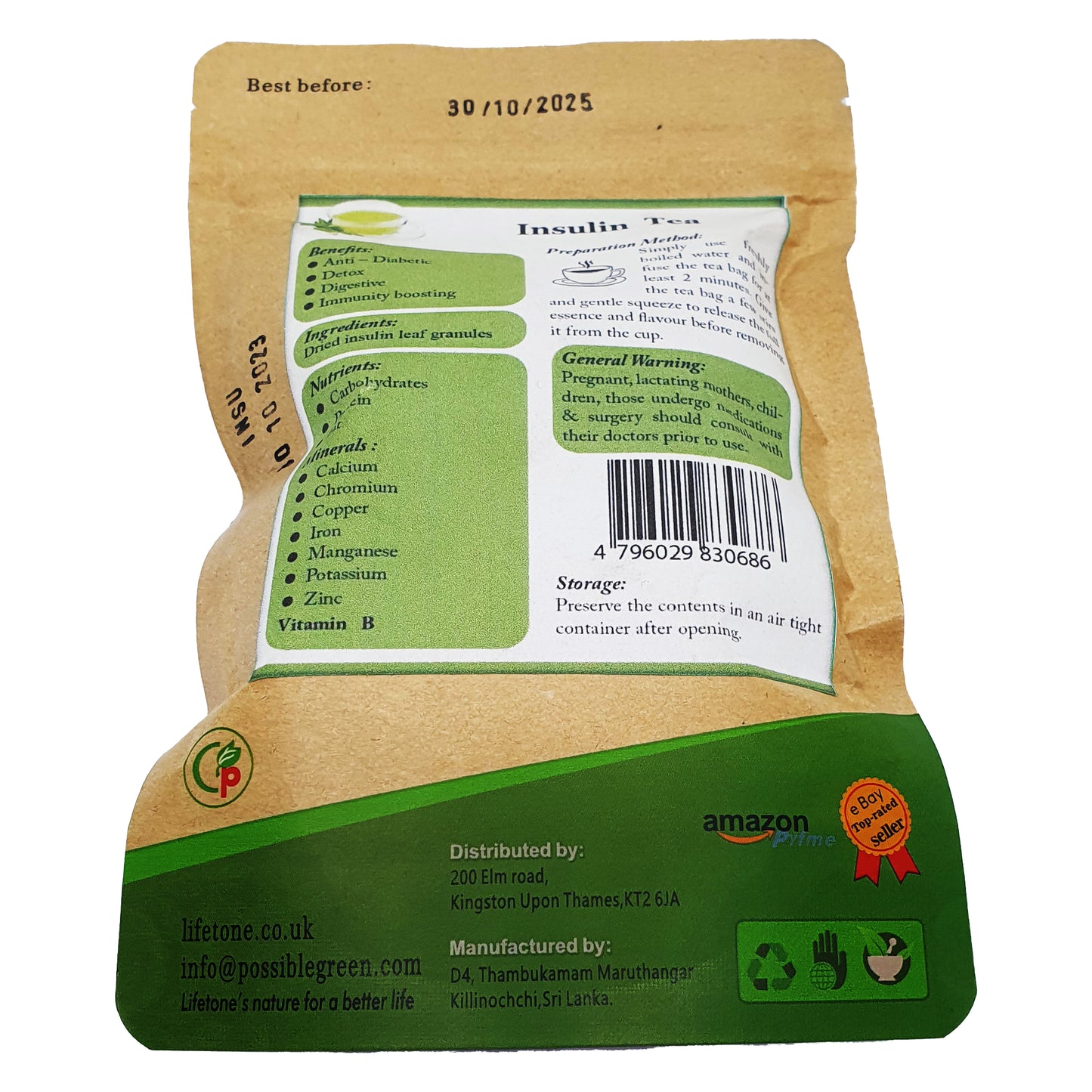 Té de insulina Lifetone (40 g)